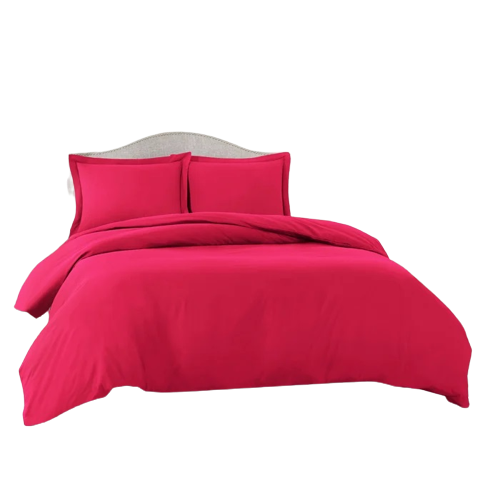 Poly Cotton Fitted Sheet -Cerise Pink