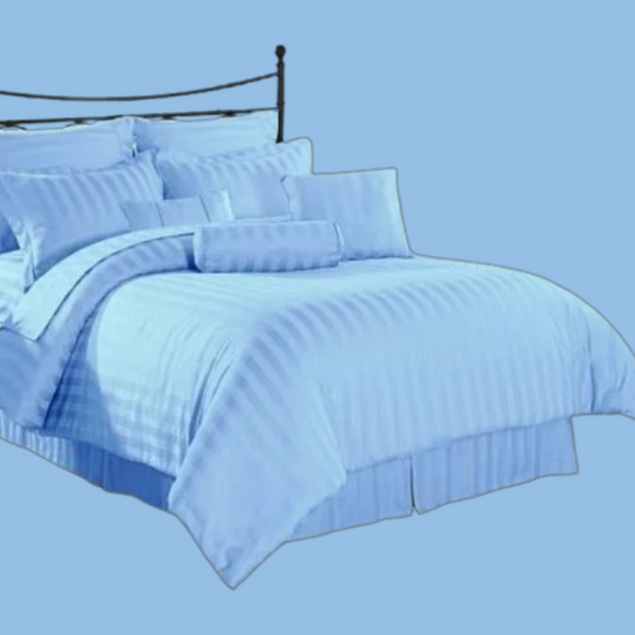 Relax Collection Microfibre Duvet Cover set with pillow cases - Blue