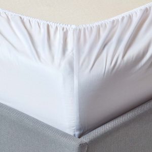 100% Cotton T-300 white Fitted Sheets