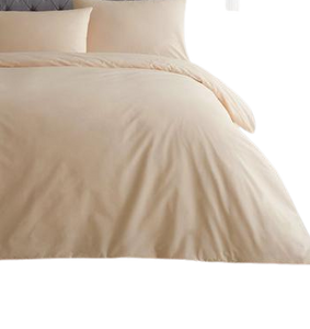 Poly Cotton Duvet Cover-Cream