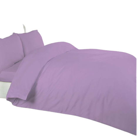 Poly Cotton Duvet Cover-Lilac