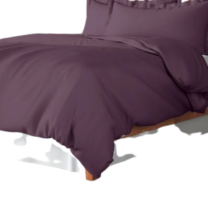 Poly Cotton Duvet Cover-Purple