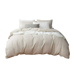 Poly Cotton Duvet Cover-Stone