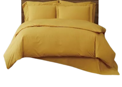Poly Cotton Fitted Sheet - Yellow